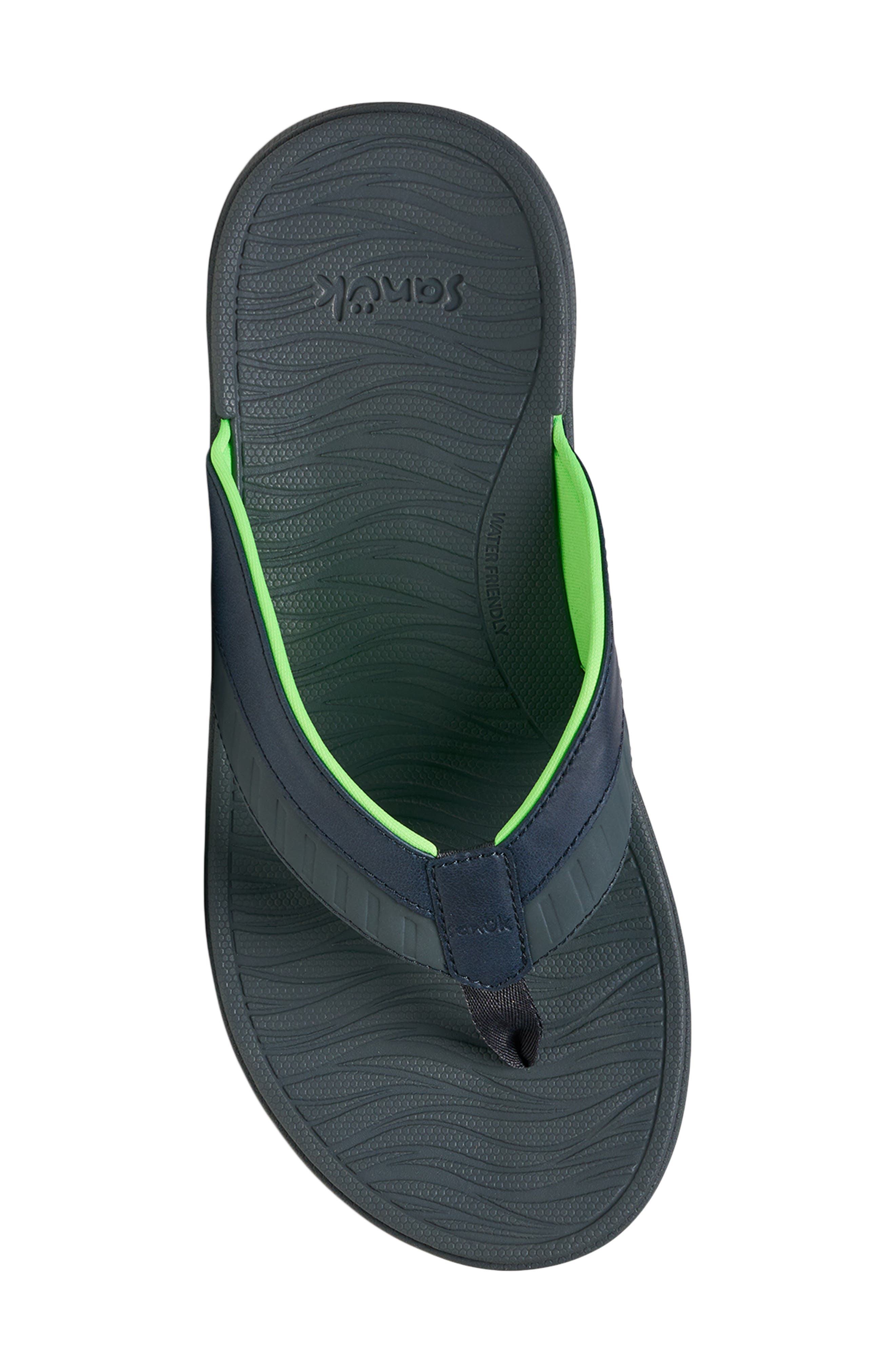 Surf Seeker Water Friendly Flip Flop, Alternate, color, DARK SHADOW