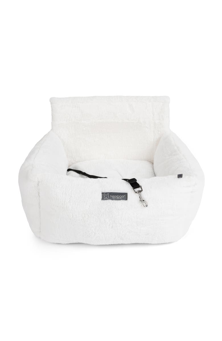 Nandog Pet Gear Cloud Dog  Car Seat, Main, color, Pearl White