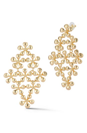Sphera Milano Flower Chandelier Earrings