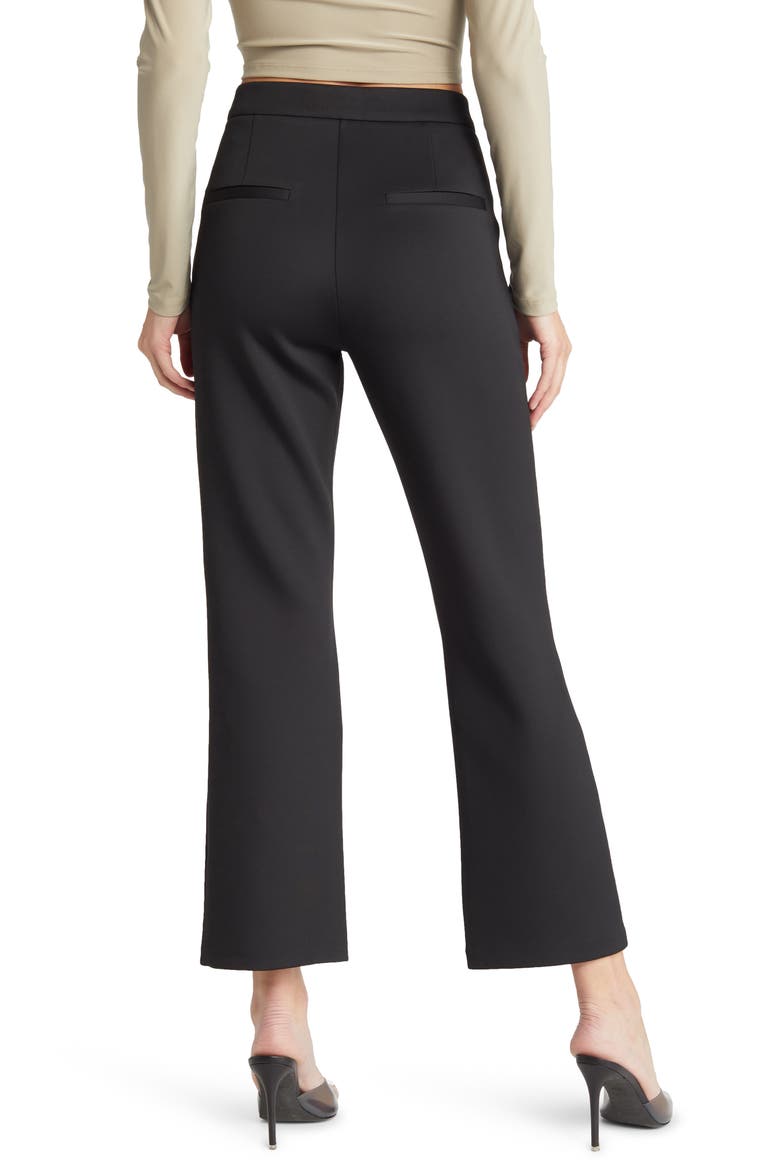 Sculpting Cropped Straight Trousers, Alternate, color, BLACK001