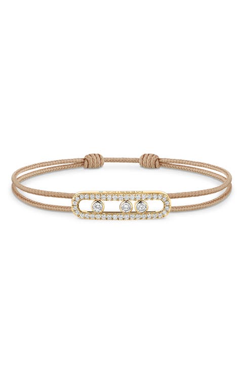 Care Pavé Diamond Cord Bracelet