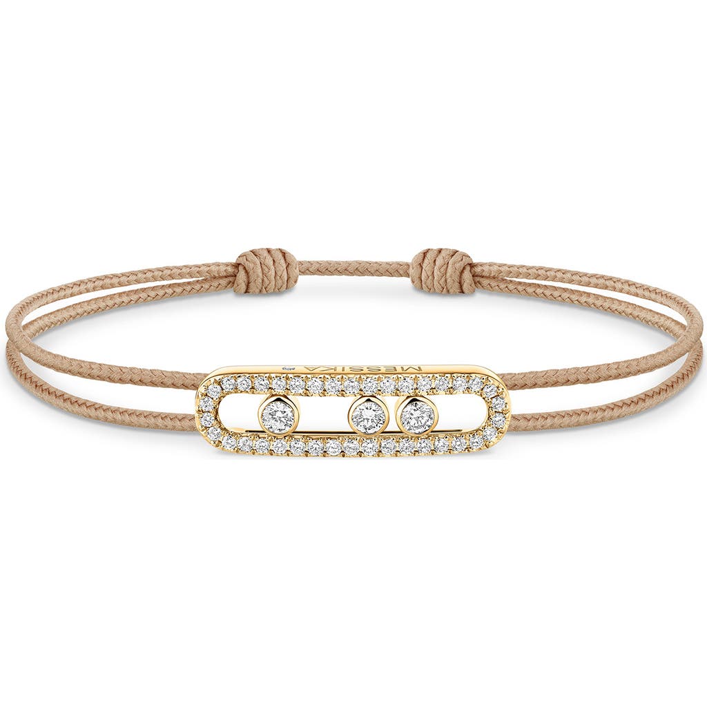 Messika Care Pavé Diamond Cord Bracelet in Yellow Gold  product