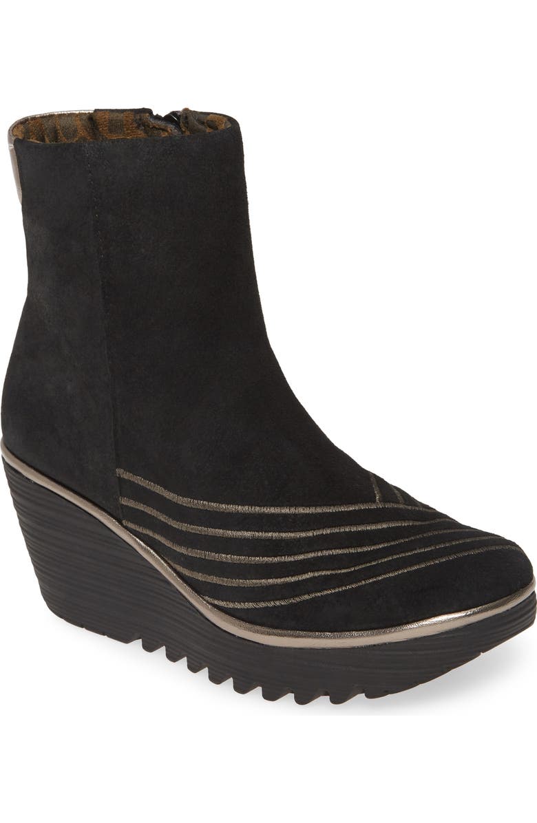 Fly London Yeni Platform Wedge Bootie, Main, color,