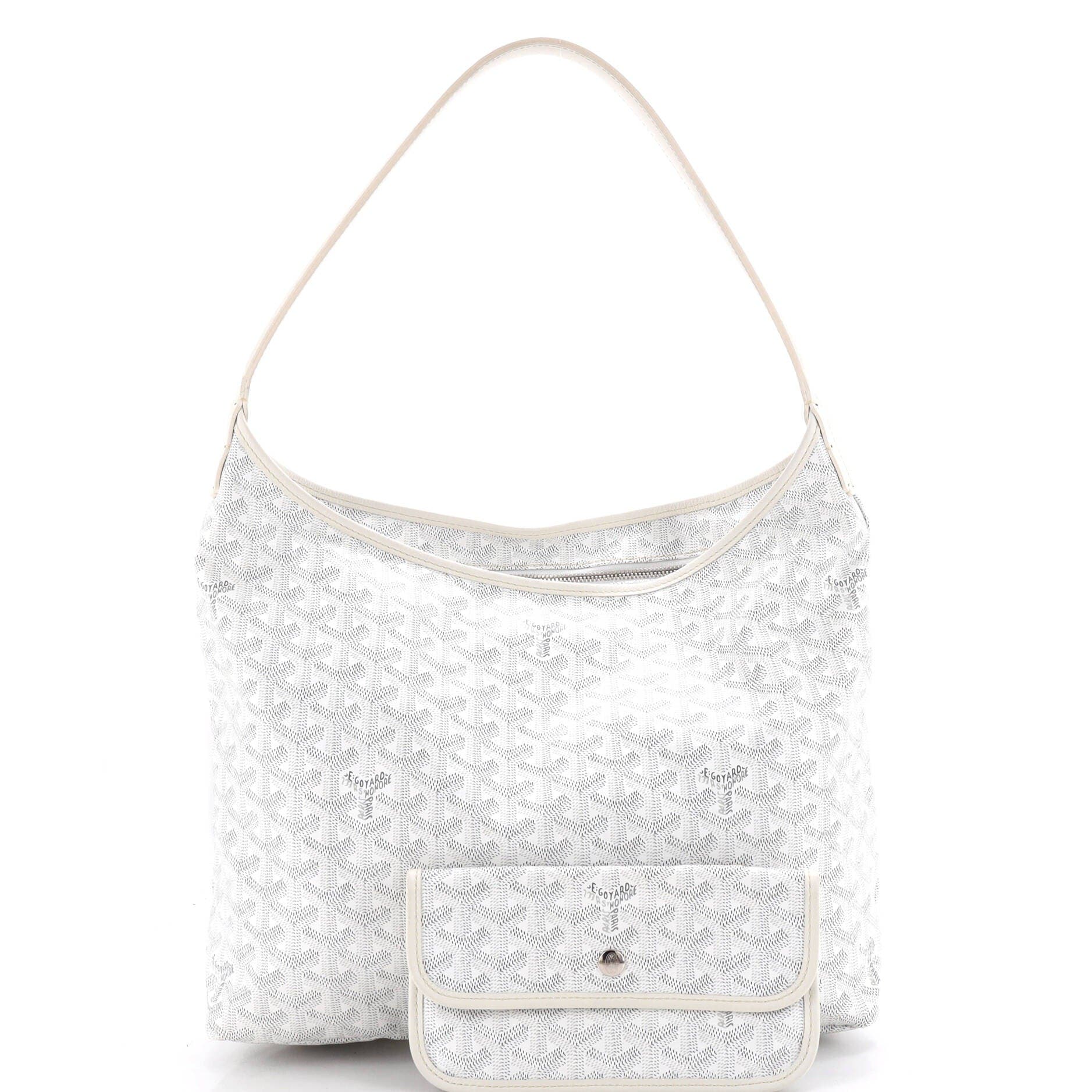 Boheme Hobo Coated Canvas, Alternate, color, White