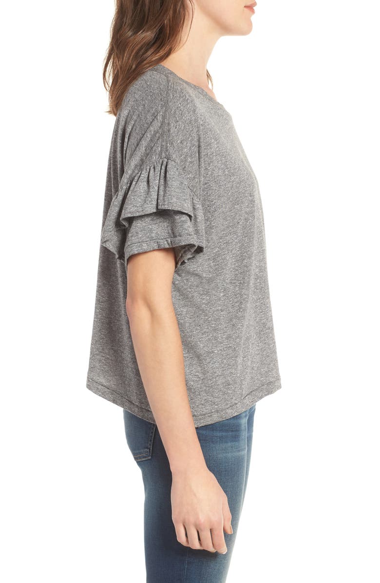 Current/Elliott The Roadie Ruffle Tee, Alternate, color, 