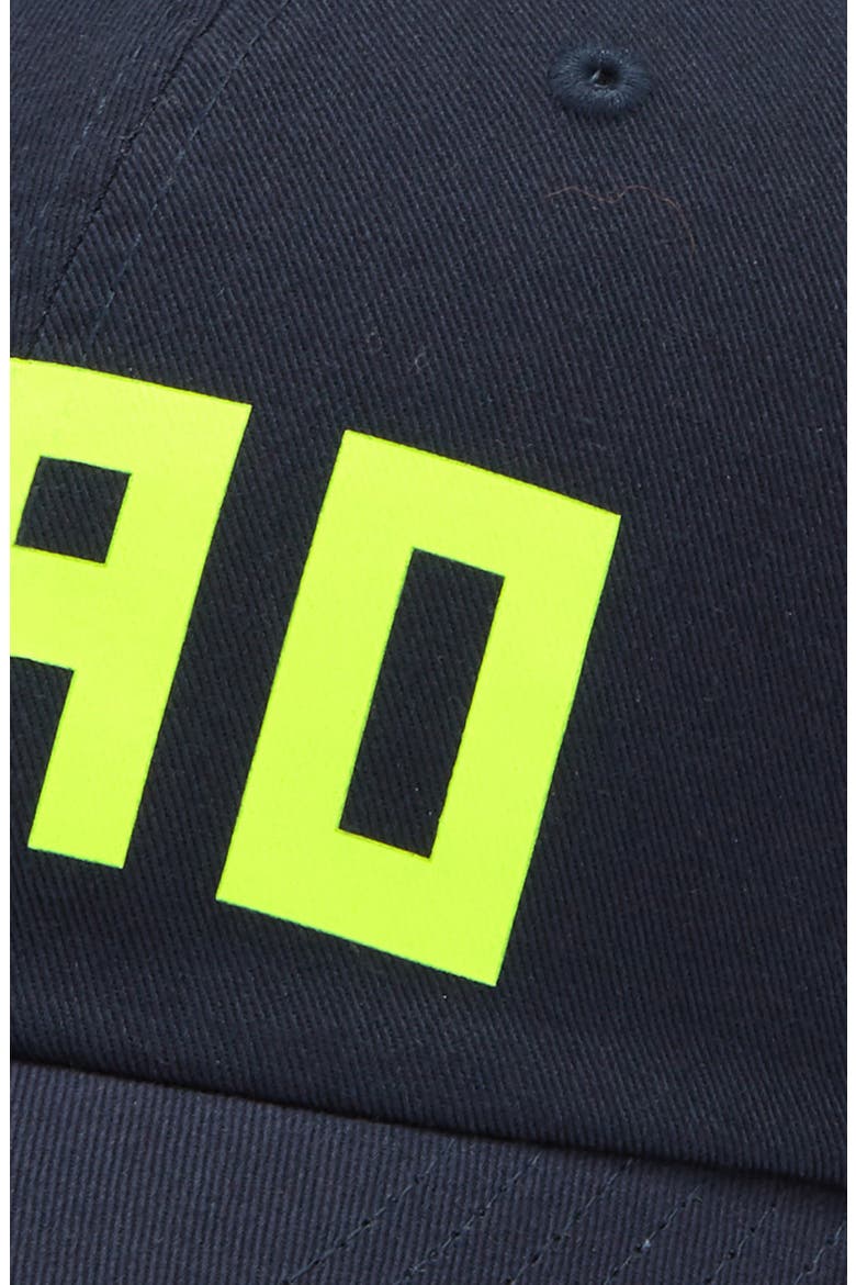 Ciao Baseball Cap, Alternate, color, NAVY/ NEON YELLOW CIAO