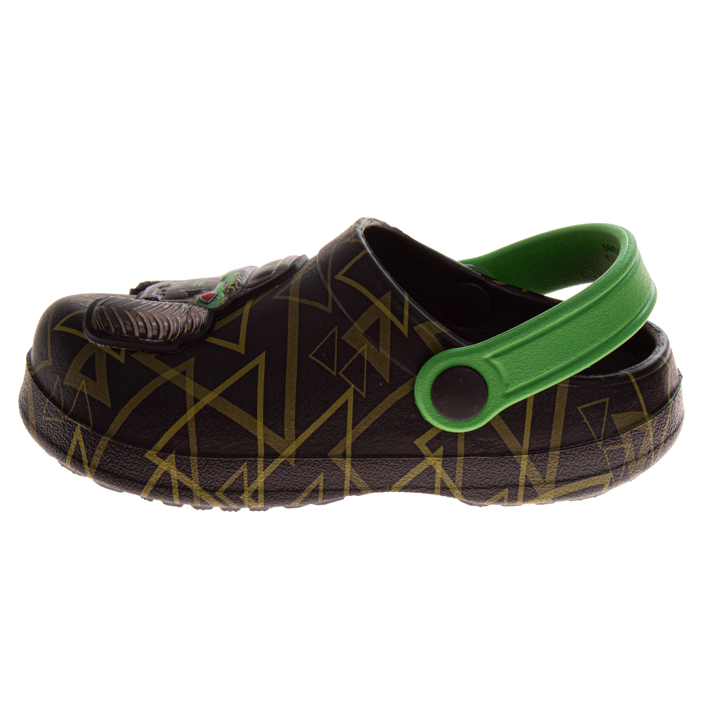 Monster Jam Monster  Clogs, Alternate, color, Black Green