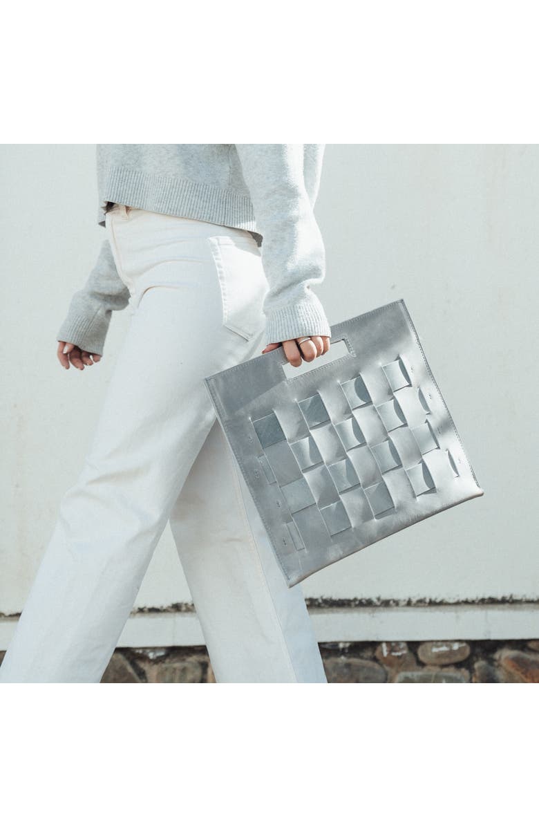 SutiSana USA Woven Laptop Clutch, Alternate, color, Glacial Gray