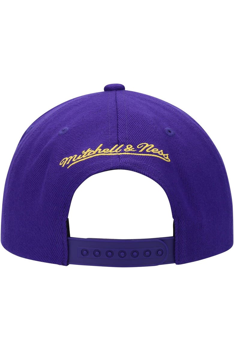 Men's Mitchell & Ness Purple Los Angeles Lakers Two Tonal Snapback Hat, Alternate, color, Purple