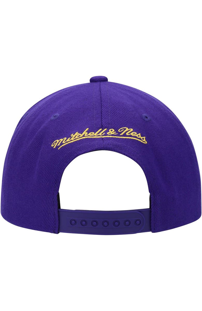 Mitchell & Ness Men's Mitchell & Ness Purple Los Angeles Lakers Two Tonal Snapback Hat, Alternate, color, 
