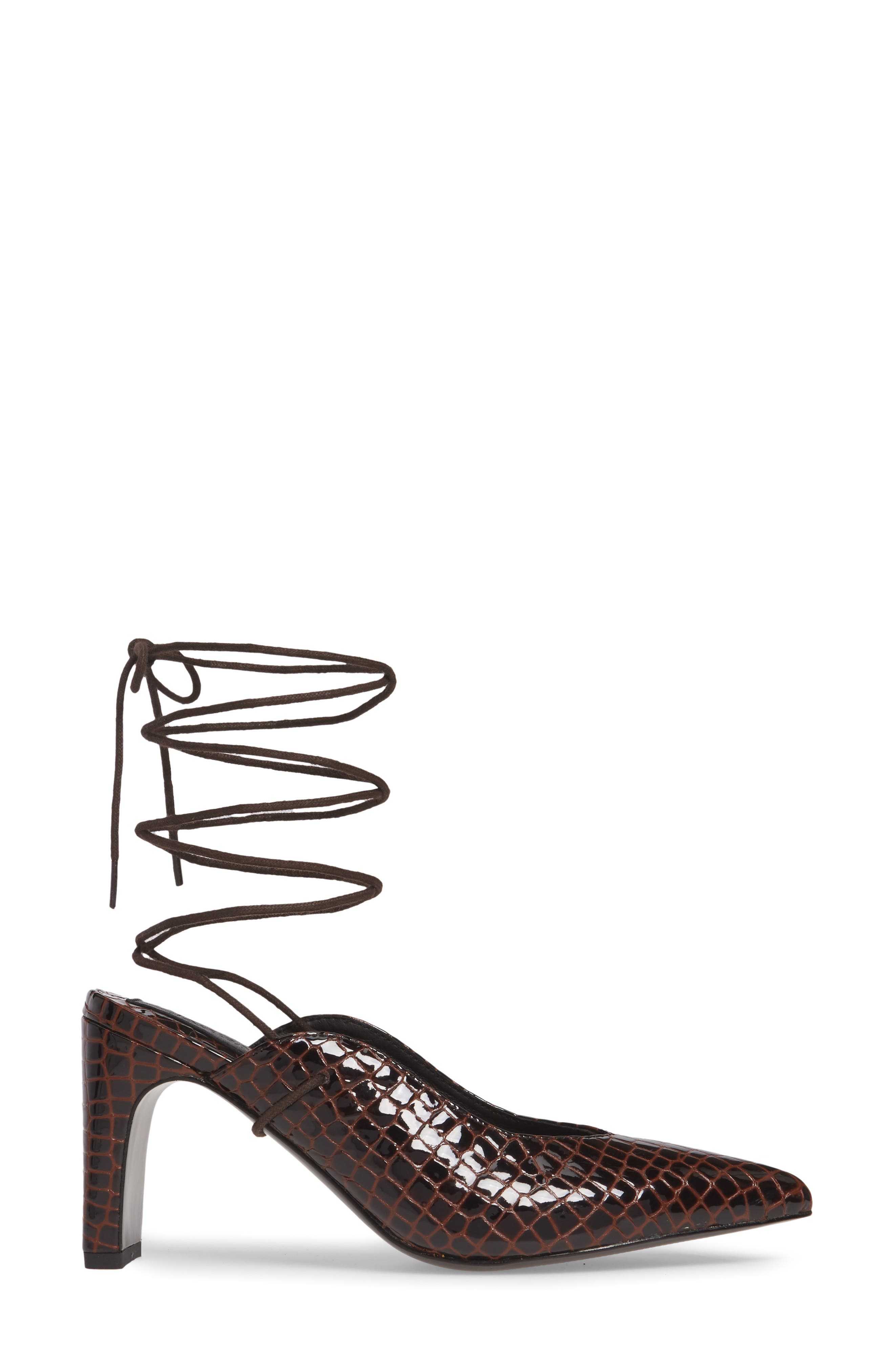 JAGGAR Pointed Toe Ankle Wrap Pump, Alternate, color, 