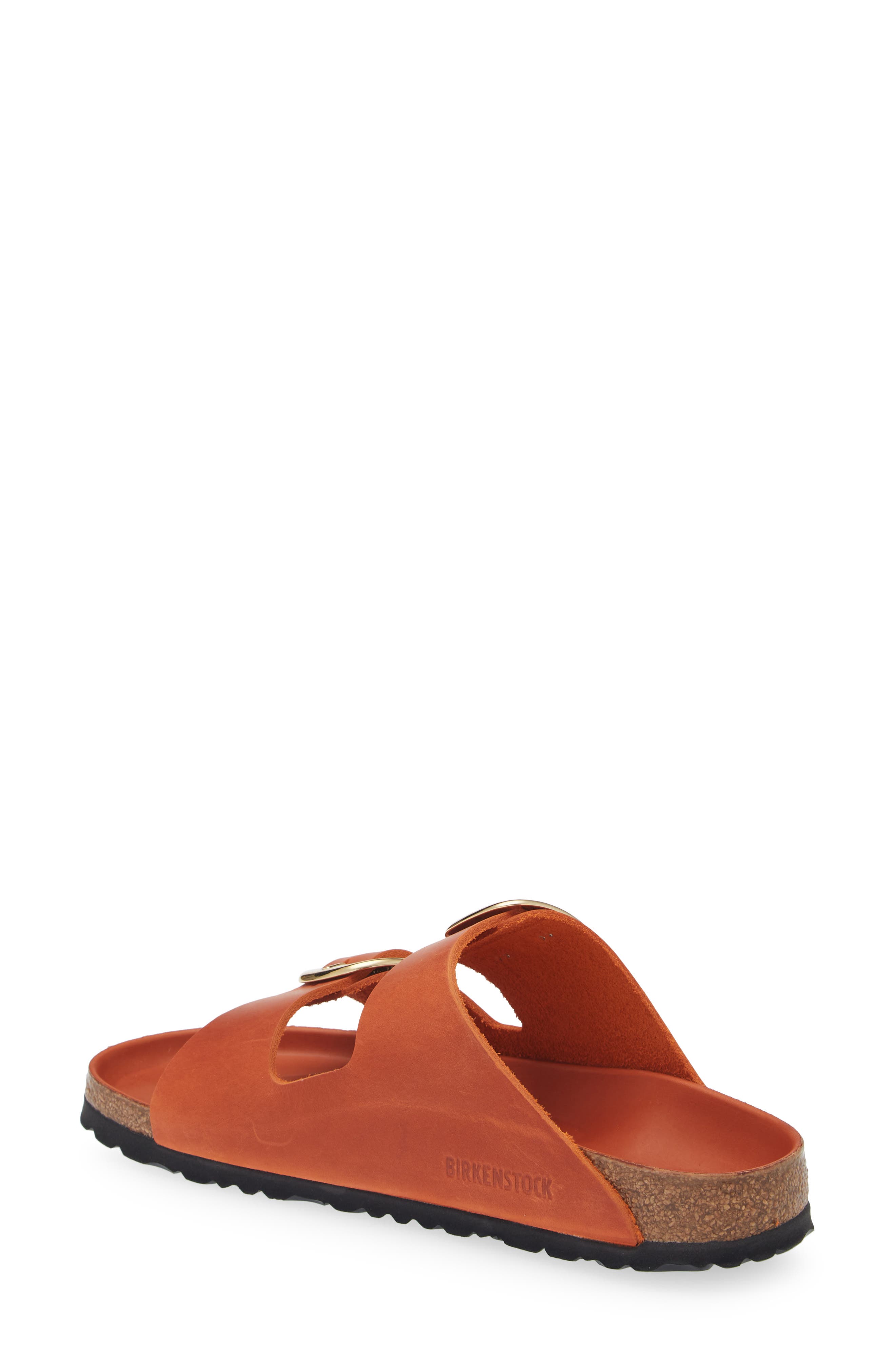Birkenstock Arizona Big Buckle Slide Sandal - Discontinued, Alternate, color, Orange