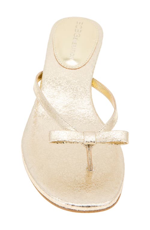 Bcbgeneration Zia Slide Sandal In Gold