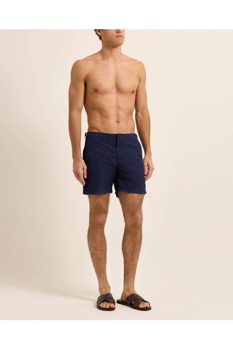 Bulldog Mid-Length Swim Shorts, Main, color, NAVY