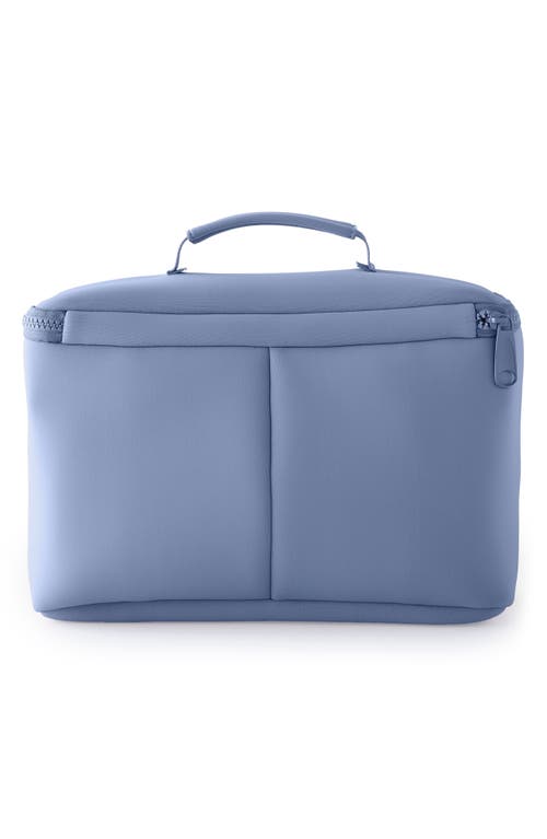 Kusshi Large Neoprene Train Case In Pearl Blue/sand Pink