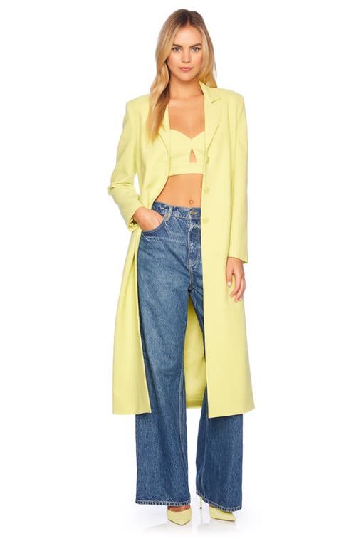 Susana Monaco Pebble Midi Blazer In Yellow
