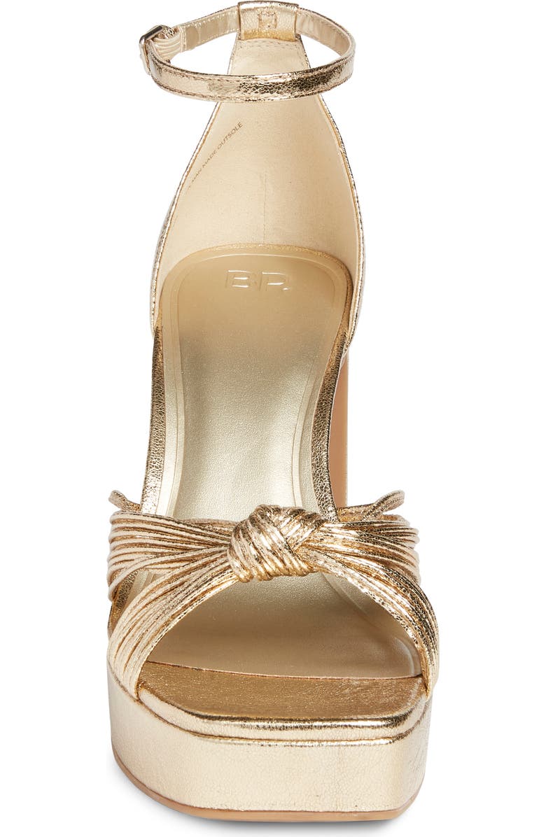 BP. Harlow Ankle Strap Platform Sandal, Alternate, color, Gold Light Metallic