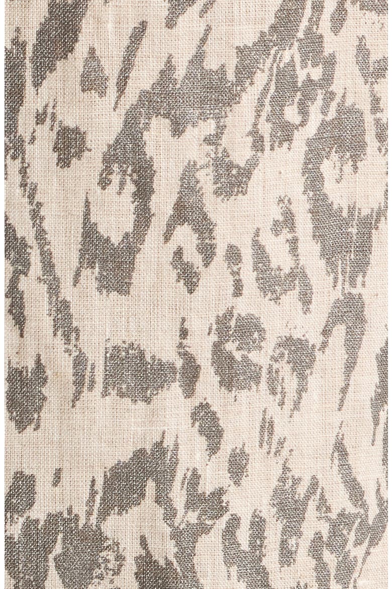 Rory Linen Maxi Shirtdress, Alternate, color, GLITTER ANIMAL PRINT