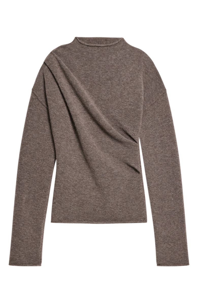 Helmut Lang Funnel Neck Sweater, Alternate, color, Grey Brown