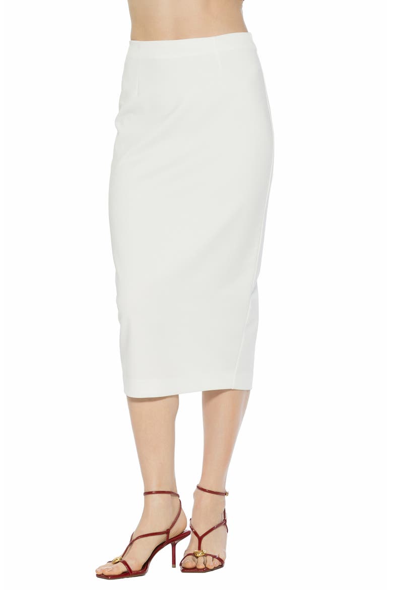 Jacki Pencil Midi Skirt, Alternate, color, IVORY