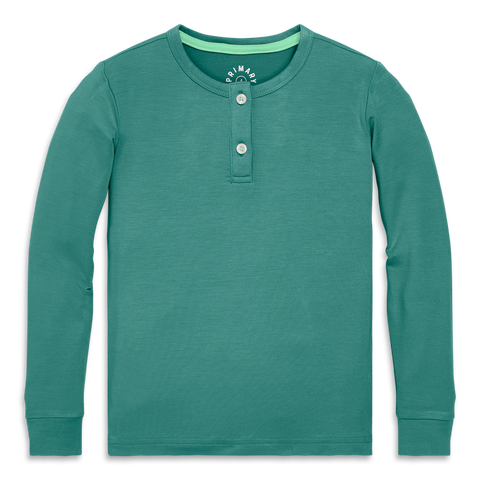 Kids Stretch Modal Long Sleeve Henley Pj Top(Toddler, Little Kid, Big Kid)