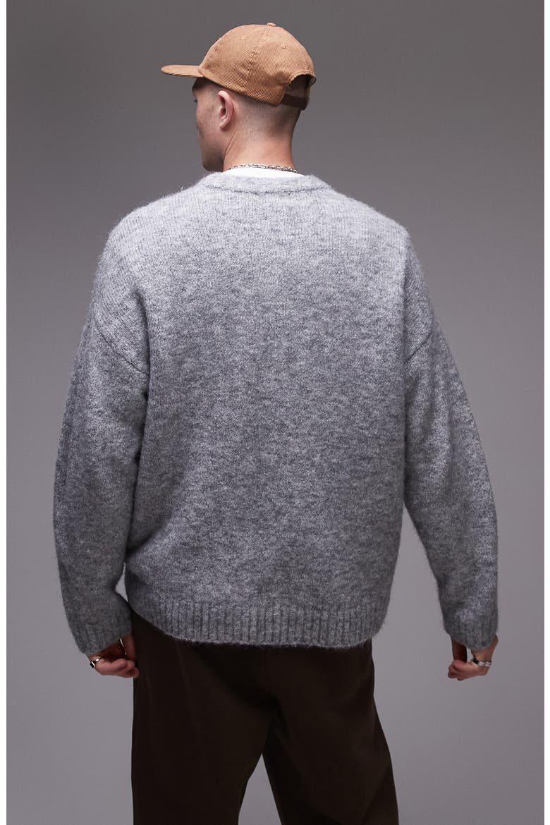 Relaxed Fit Sweater, Alternate, color, GREY