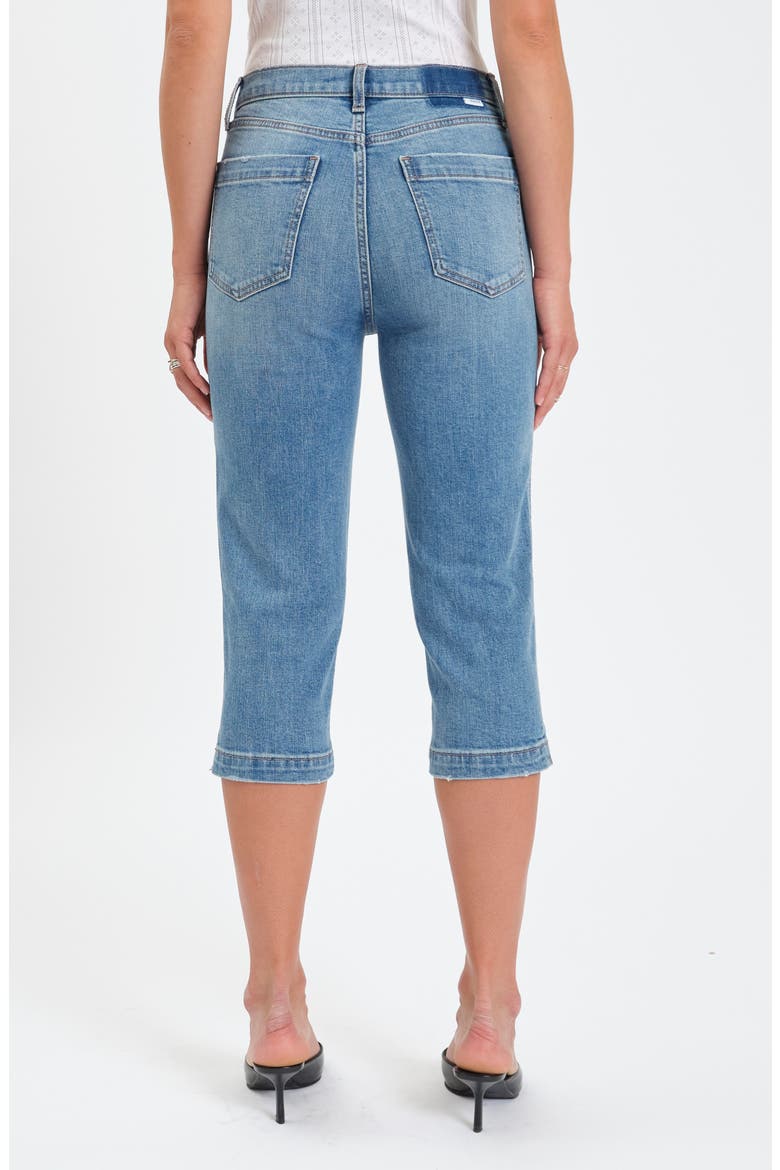 Midtown High Waist Capri Jeans, Alternate, color, TEXT ME