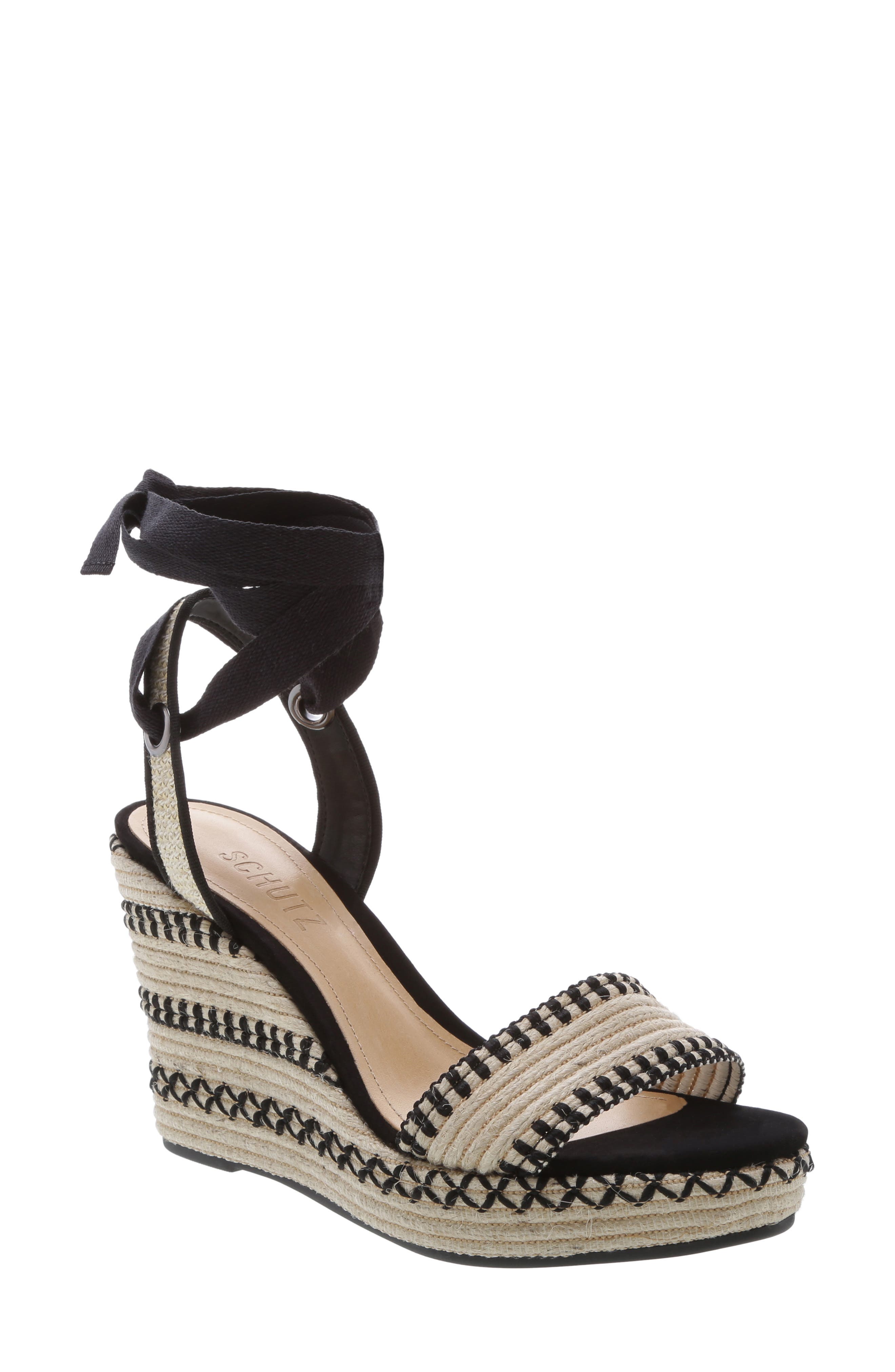Schutz Electra Platform Wedge Sandal, Main, color, 