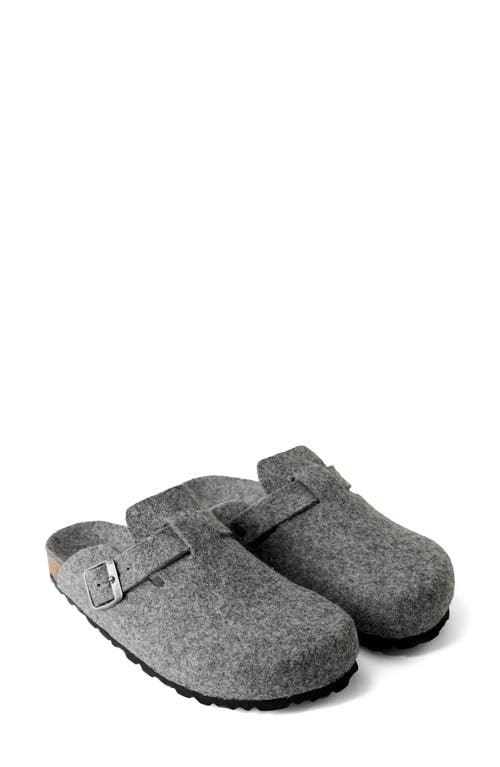 Mango Slippers Charcoal In Gray