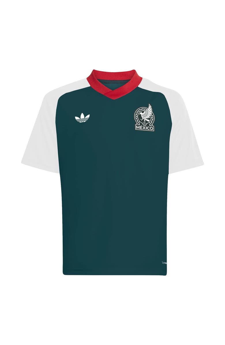 adidas Youth adidas White Mexico National Team 2026 Pre-Match Top, Alternate, color, White