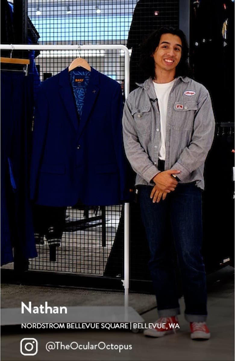 Daily Tailored Fit Dark Blue Two-Piece Suit, sales video thumbnail