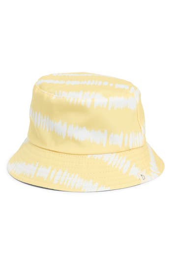 Area Stars Reversible Tie Dye Bucket Hat In Yellow
