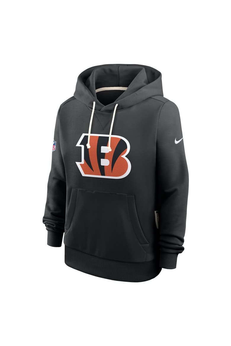 Women's Nike Black Cincinnati Bengals Sideline Standard Issue Initial Home Dri-FIT Hoodie, Alternate, color, Black