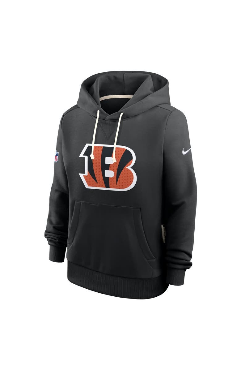 Nike Women's Nike Black Cincinnati Bengals Sideline Standard Issue Initial Home Dri-FIT Hoodie, Alternate, color, Black