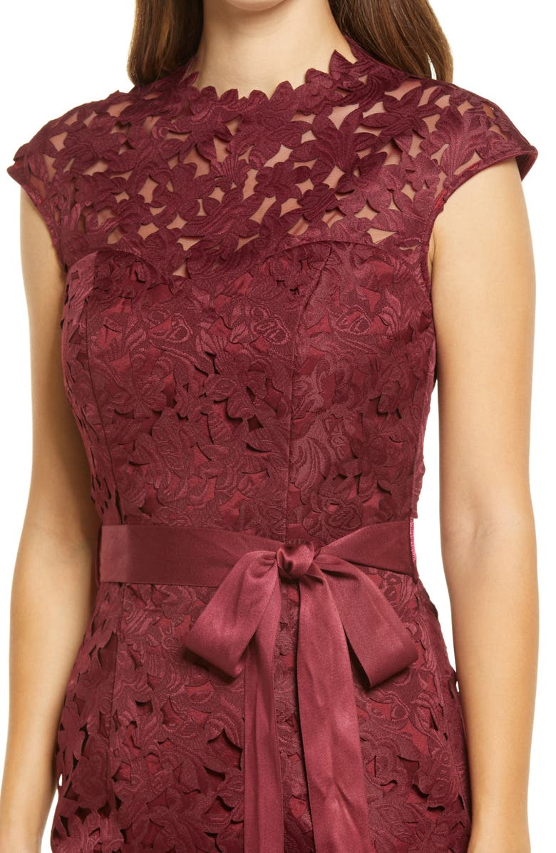 Chi Chi London Willas Cutout Lace High/Low Dress, Alternate, color, 