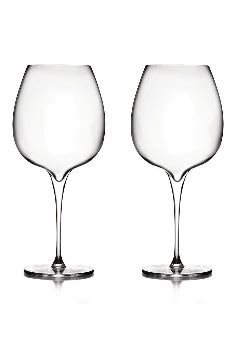 Vie Set of 2 Pinot Noir Glasses, Main, color, NO COLOR