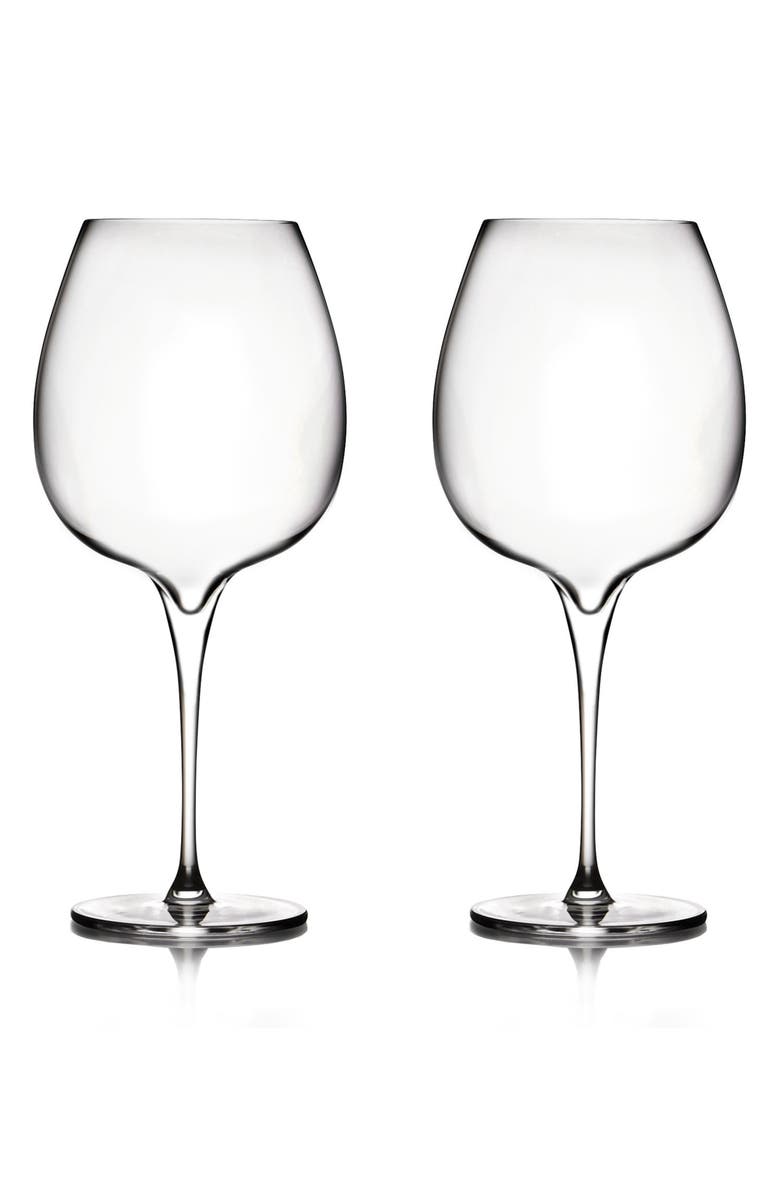 Nambé Vie Set of 2 Pinot Noir Glasses, Main, color, 