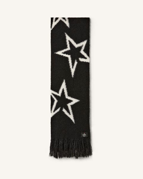 Mohair Blend Star Logo Scarf