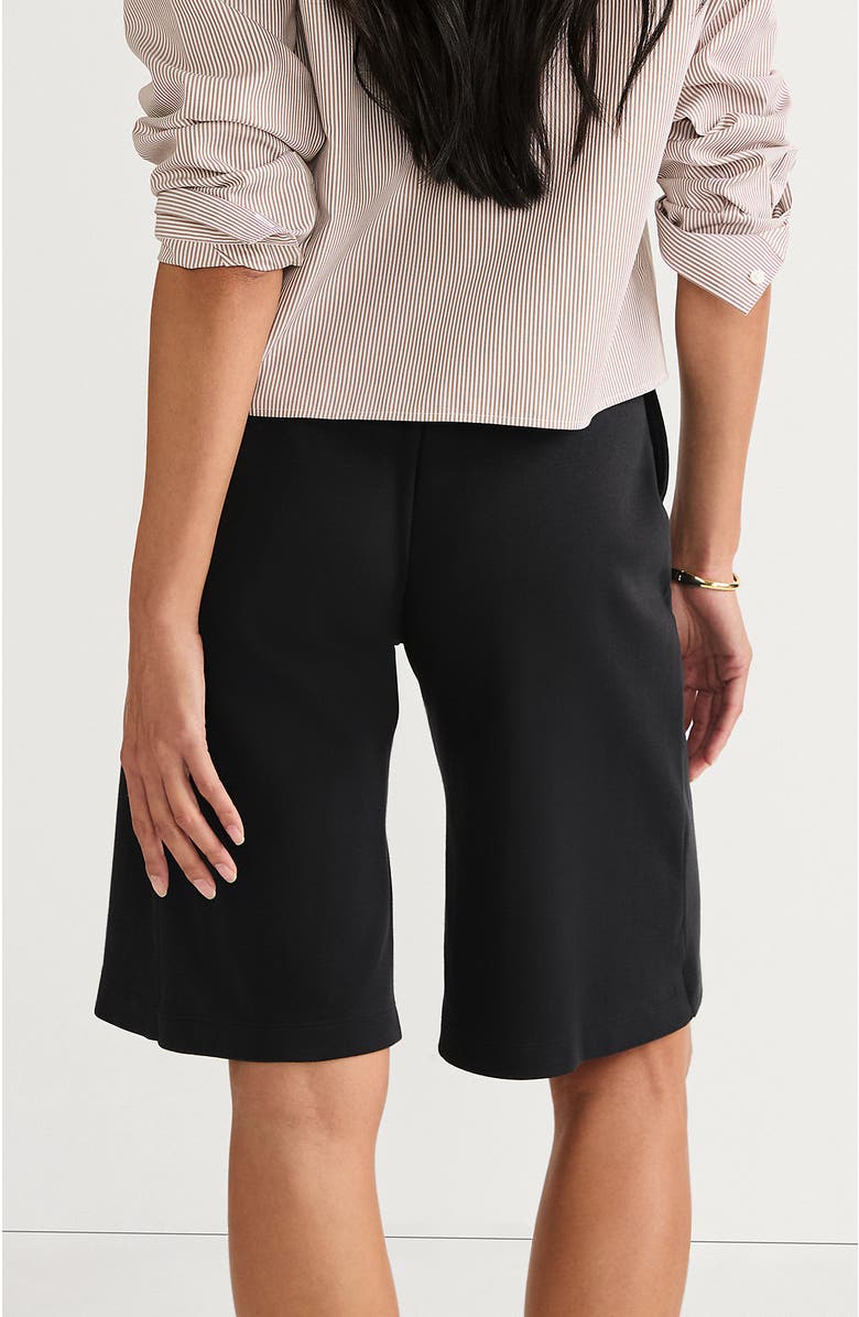 Lands
 End Knit High Rise Pleated 12" Bermuda Shorts, Alternate, color, 