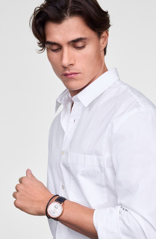 Daniel Wellington Classic Multi Eye Leather Strap Watch, 40mm In Black