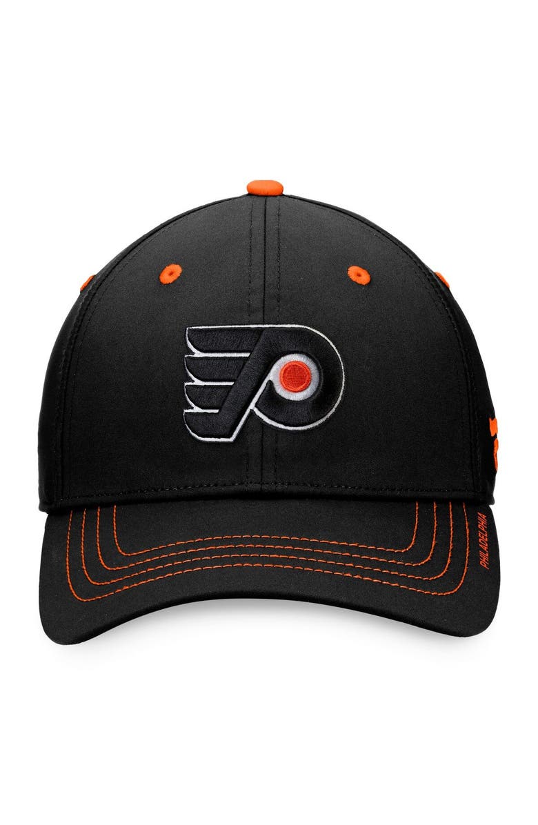FANATICS Men's Fanatics Branded Black Philadelphia Flyers Authentic Pro Rink Flex Hat, Alternate, color,