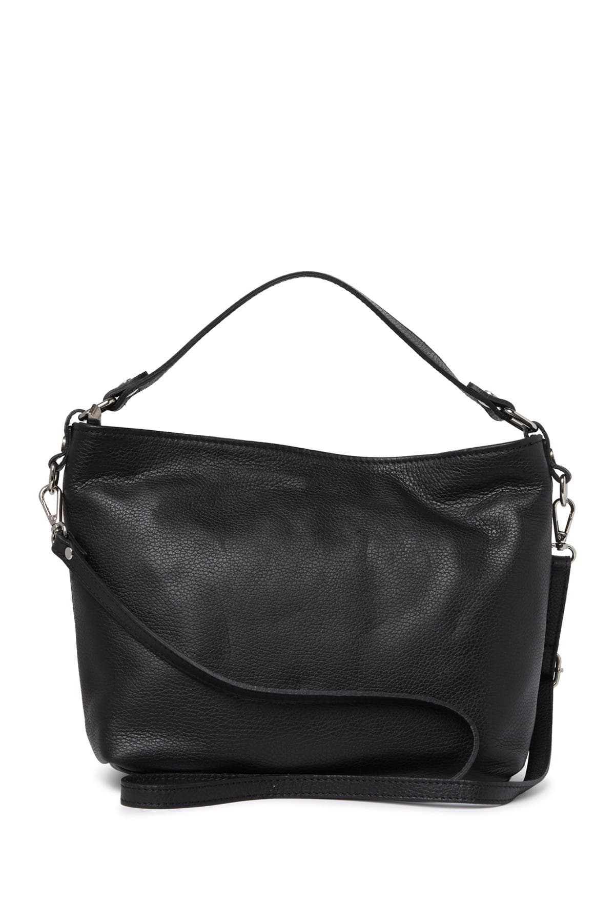 GIULIA MASSARI Leather Shoulder Bag, Alternate, color, 