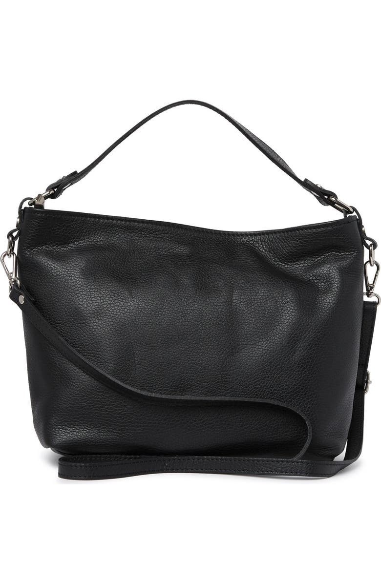 GIULIA MASSARI Leather Shoulder Bag, Alternate, color,