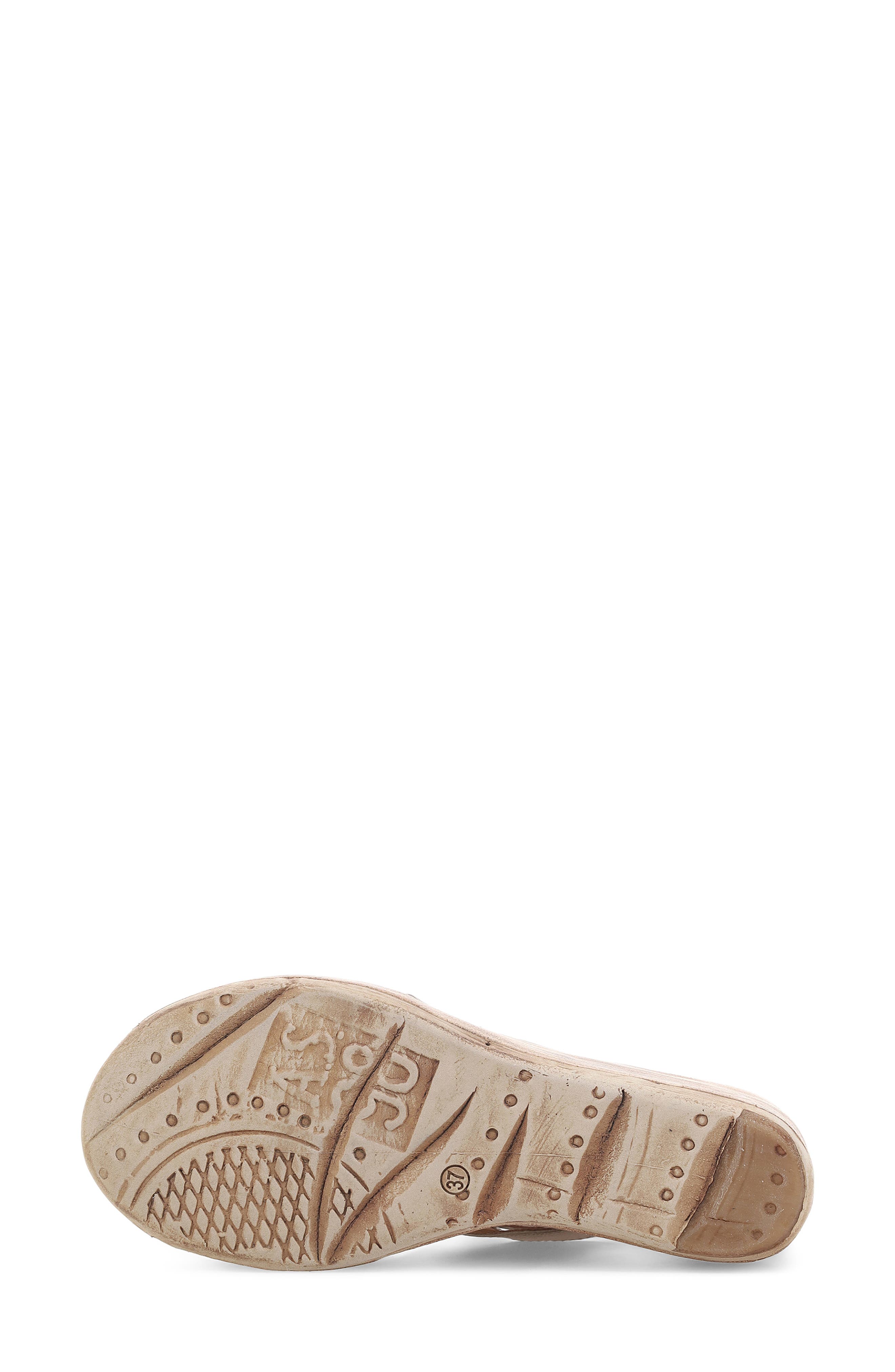 Norman Platform Wedge Sandal, Alternate, color, BONE