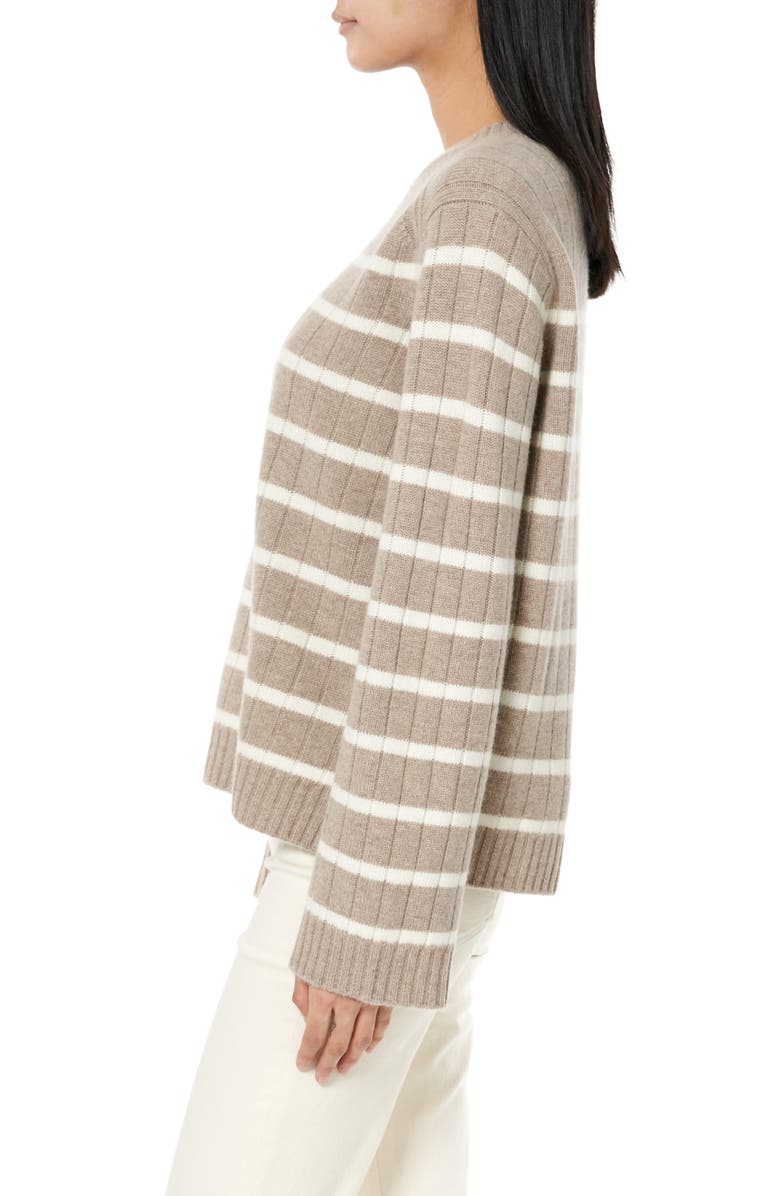 La Ligne Stripe Wool & Cashmere Crewneck Sweater, Alternate, color,