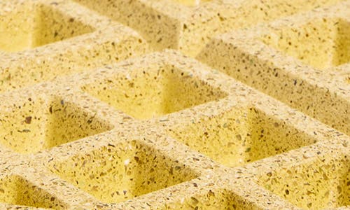 Pretti.cool Waffle Trivet In Yellow