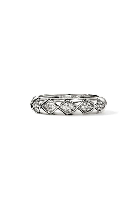 Naga Sterling Silver & Diamond Band Ring