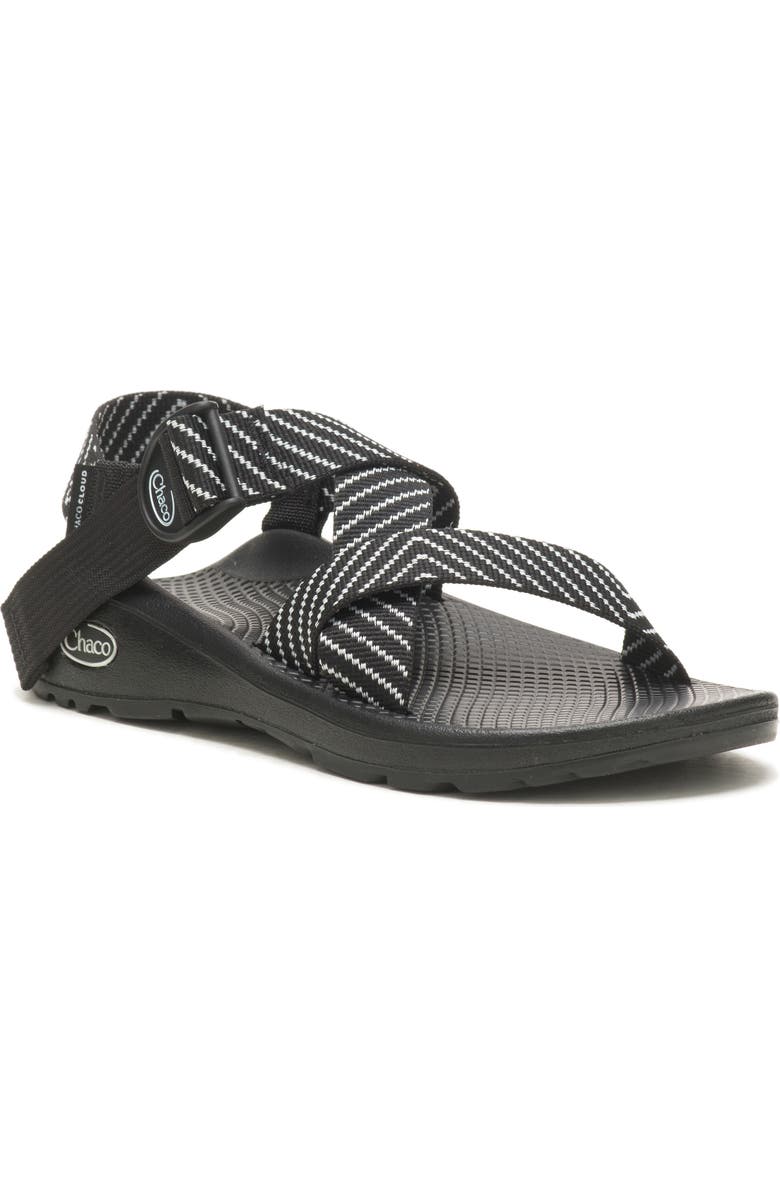 Chaco Mega Z Cloud Sandal, Main, color, Vibin Black/ White
