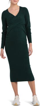 Ripe Maternity Heidi Long Sleeve Maternity/Nursing Dress