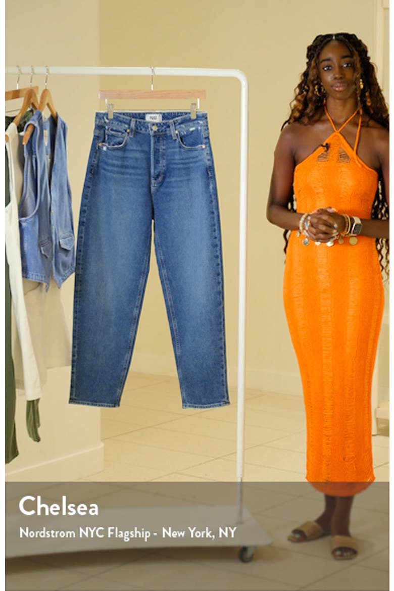 Alexis High Waist Ankle Barrel Jeans video